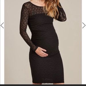 Isabella Oliver lace black maternity dress